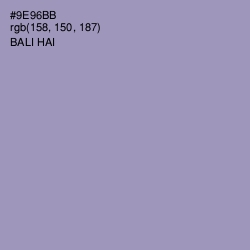 #9E96BB - Bali Hai Color Image