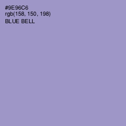 #9E96C6 - Blue Bell Color Image