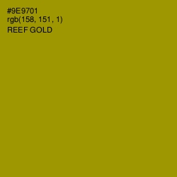 #9E9701 - Reef Gold Color Image