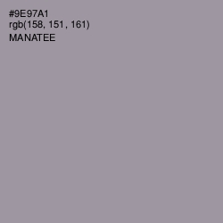 #9E97A1 - Manatee Color Image