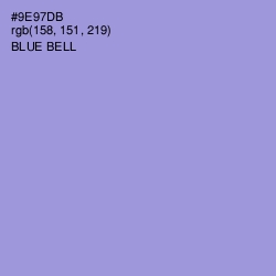 #9E97DB - Blue Bell Color Image