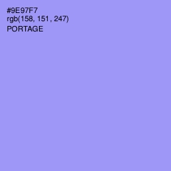 #9E97F7 - Portage Color Image