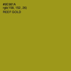 #9E981A - Reef Gold Color Image