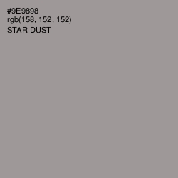 #9E9898 - Star Dust Color Image