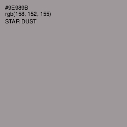 #9E989B - Star Dust Color Image