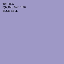 #9E98C7 - Blue Bell Color Image