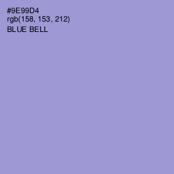 #9E99D4 - Blue Bell Color Image