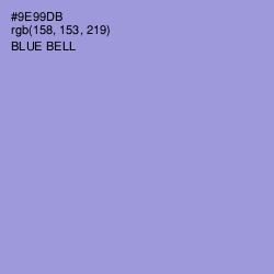 #9E99DB - Blue Bell Color Image