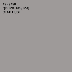 #9E9A99 - Star Dust Color Image