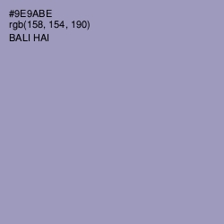 #9E9ABE - Bali Hai Color Image