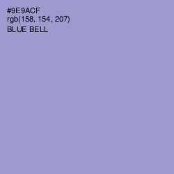 #9E9ACF - Blue Bell Color Image