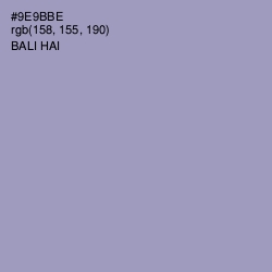 #9E9BBE - Bali Hai Color Image