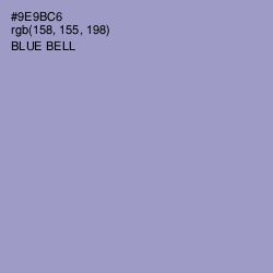 #9E9BC6 - Blue Bell Color Image