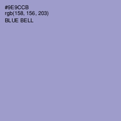 #9E9CCB - Blue Bell Color Image