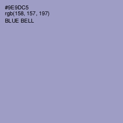 #9E9DC5 - Blue Bell Color Image