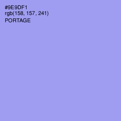 #9E9DF1 - Portage Color Image