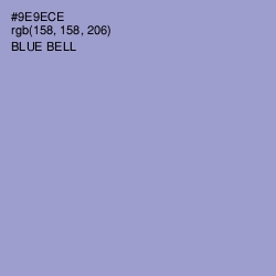 #9E9ECE - Blue Bell Color Image