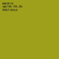 #9E9F1A - Reef Gold Color Image