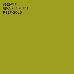 #9E9F1F - Reef Gold Color Image