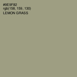 #9E9F82 - Lemon Grass Color Image