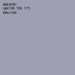 #9E9FB1 - Bali Hai Color Image