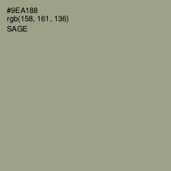 #9EA188 - Sage Color Image