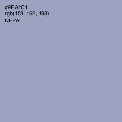 #9EA2C1 - Nepal Color Image