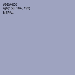 #9EA4C0 - Nepal Color Image