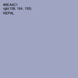 #9EA4C1 - Nepal Color Image