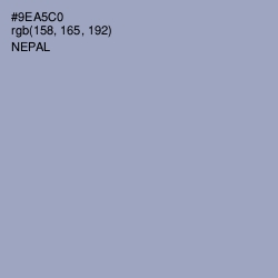 #9EA5C0 - Nepal Color Image