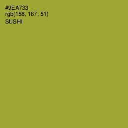 #9EA733 - Sushi Color Image