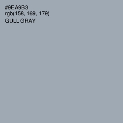#9EA9B3 - Gull Gray Color Image