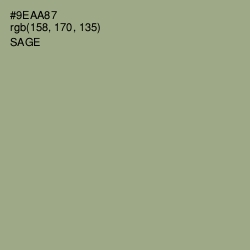 #9EAA87 - Sage Color Image