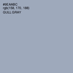 #9EAABC - Gull Gray Color Image