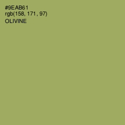 #9EAB61 - Olivine Color Image