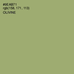 #9EAB71 - Olivine Color Image
