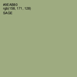 #9EAB80 - Sage Color Image