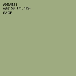 #9EAB81 - Sage Color Image