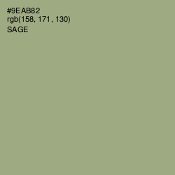 #9EAB82 - Sage Color Image
