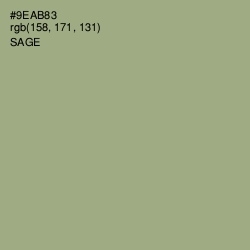 #9EAB83 - Sage Color Image