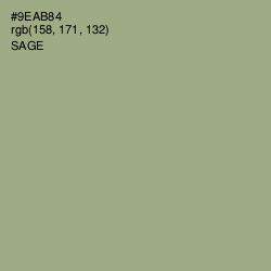 #9EAB84 - Sage Color Image