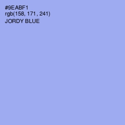 #9EABF1 - Jordy Blue Color Image