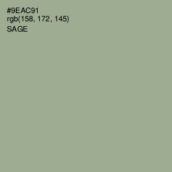 #9EAC91 - Sage Color Image