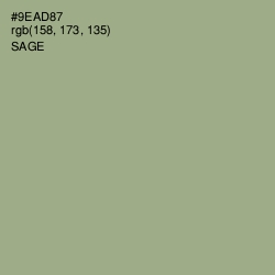 #9EAD87 - Sage Color Image