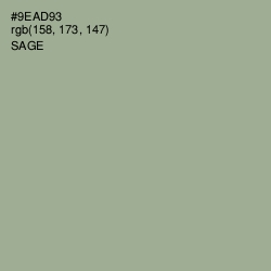 #9EAD93 - Sage Color Image