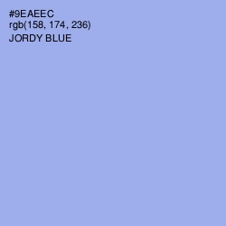 #9EAEEC - Jordy Blue Color Image