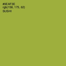 #9EAF3E - Sushi Color Image