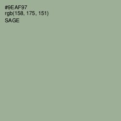 #9EAF97 - Sage Color Image
