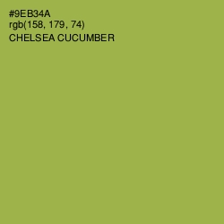 #9EB34A - Chelsea Cucumber Color Image