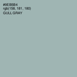 #9EB5B4 - Gull Gray Color Image